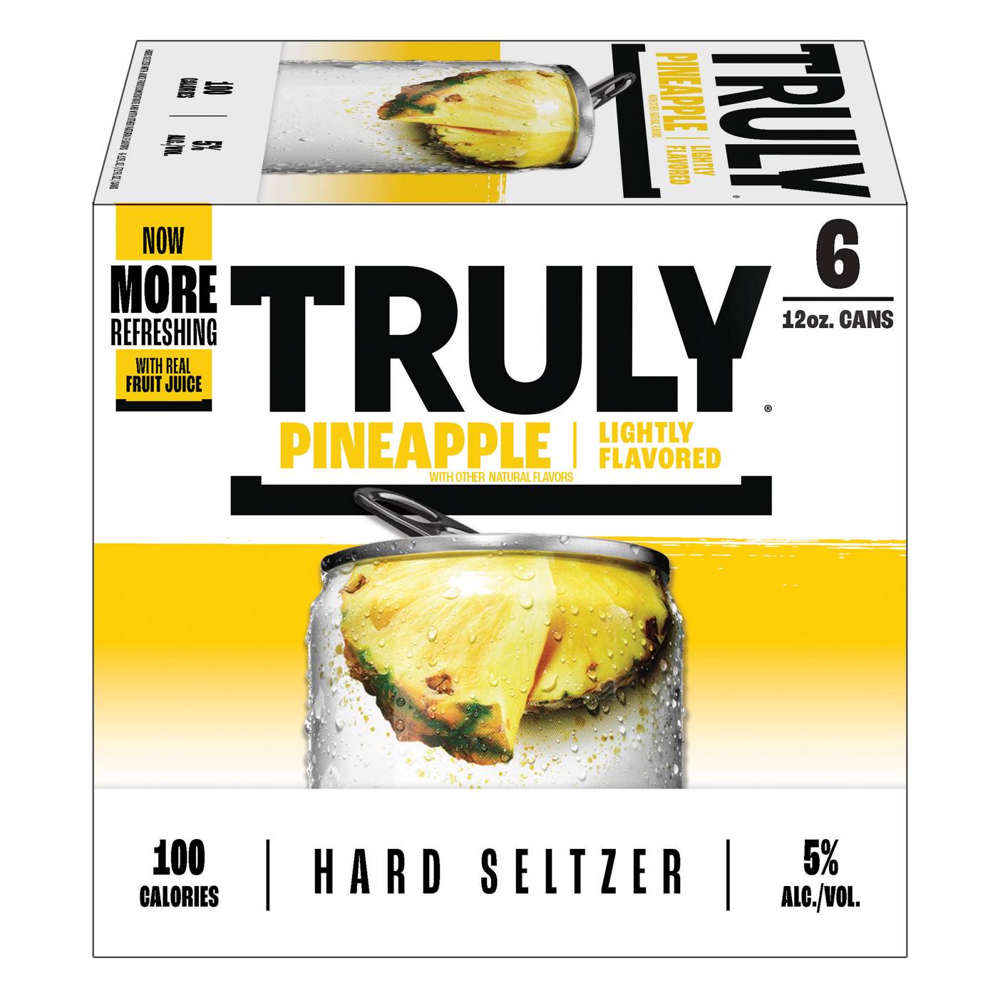 Truly Pineapple Hard Seltzer 6 pk Cans; image 1 of 4