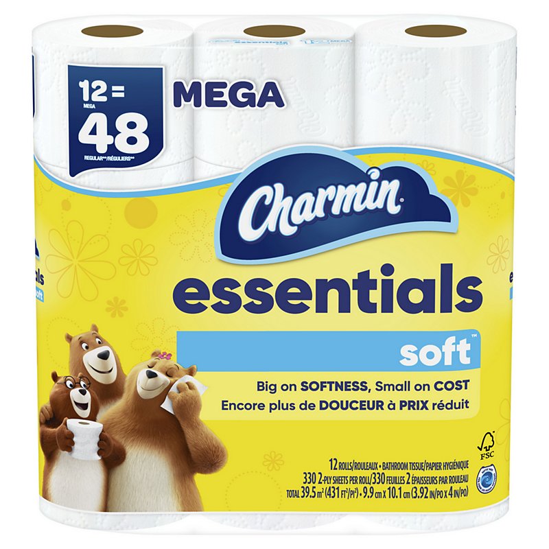 klud blive irriteret Ambassade Charmin Essentials Soft Toilet Paper - Shop Toilet Paper at H-E-B