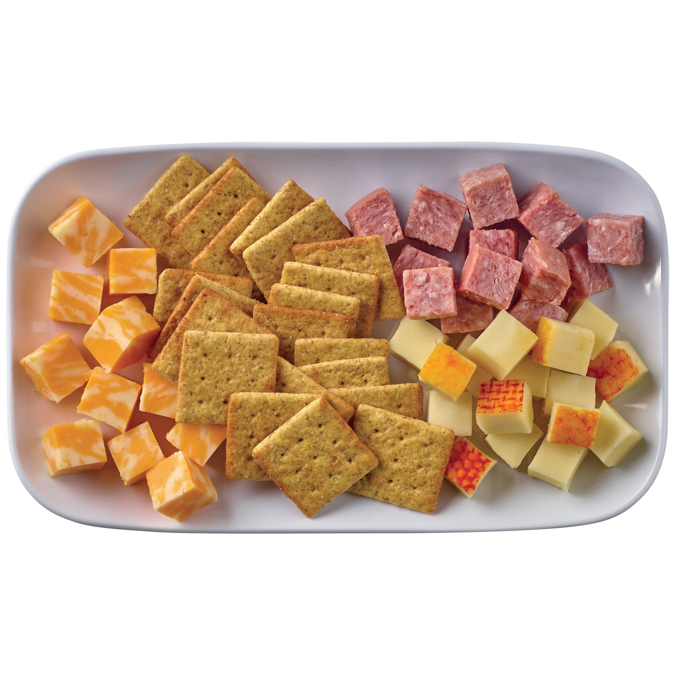 Meal Simple By H-E-B Snack Tray - Genoa Salami, Cheese & Wheat Crisps ...