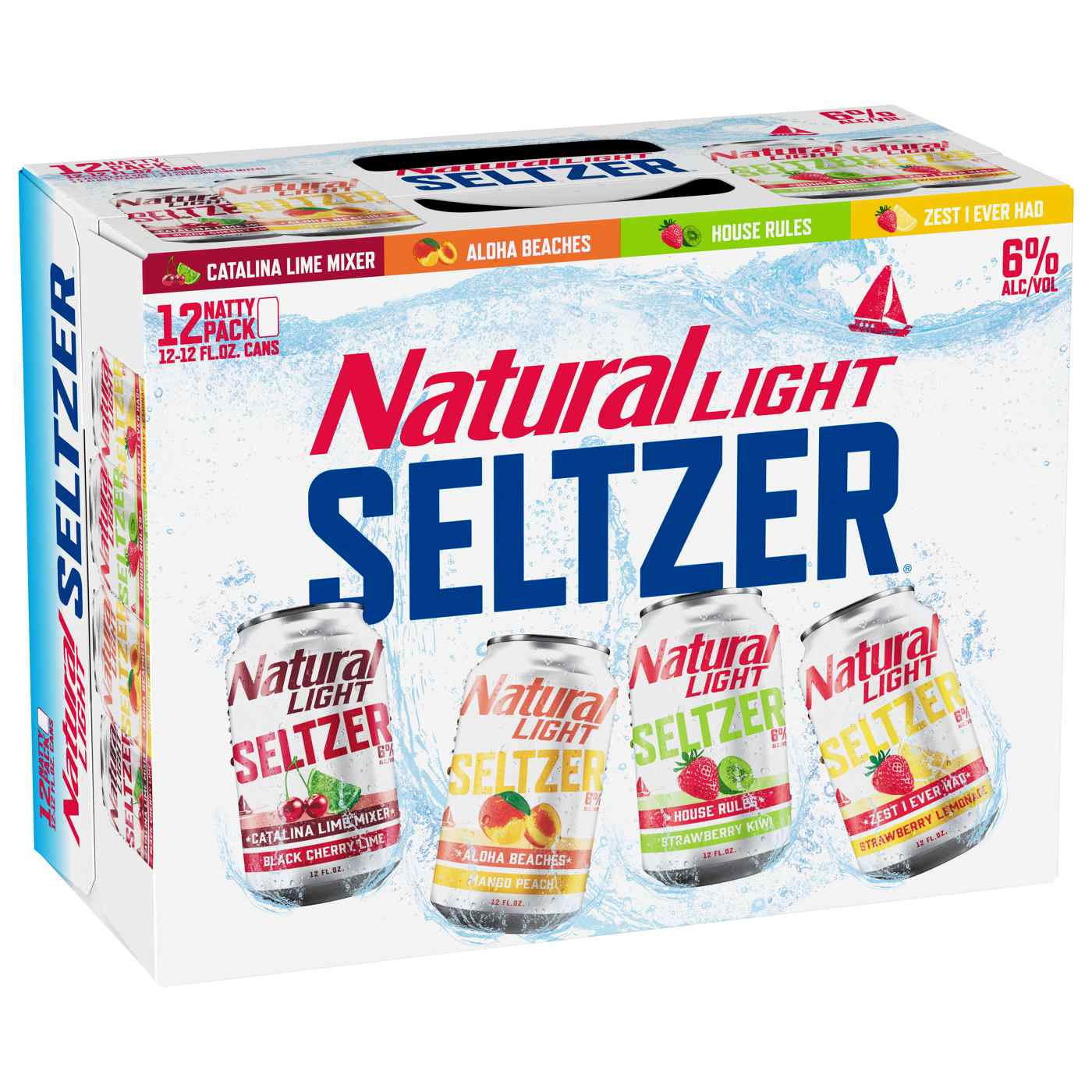 Natural Light Seltzer Variety Pack 12 oz Cans; image 1 of 2