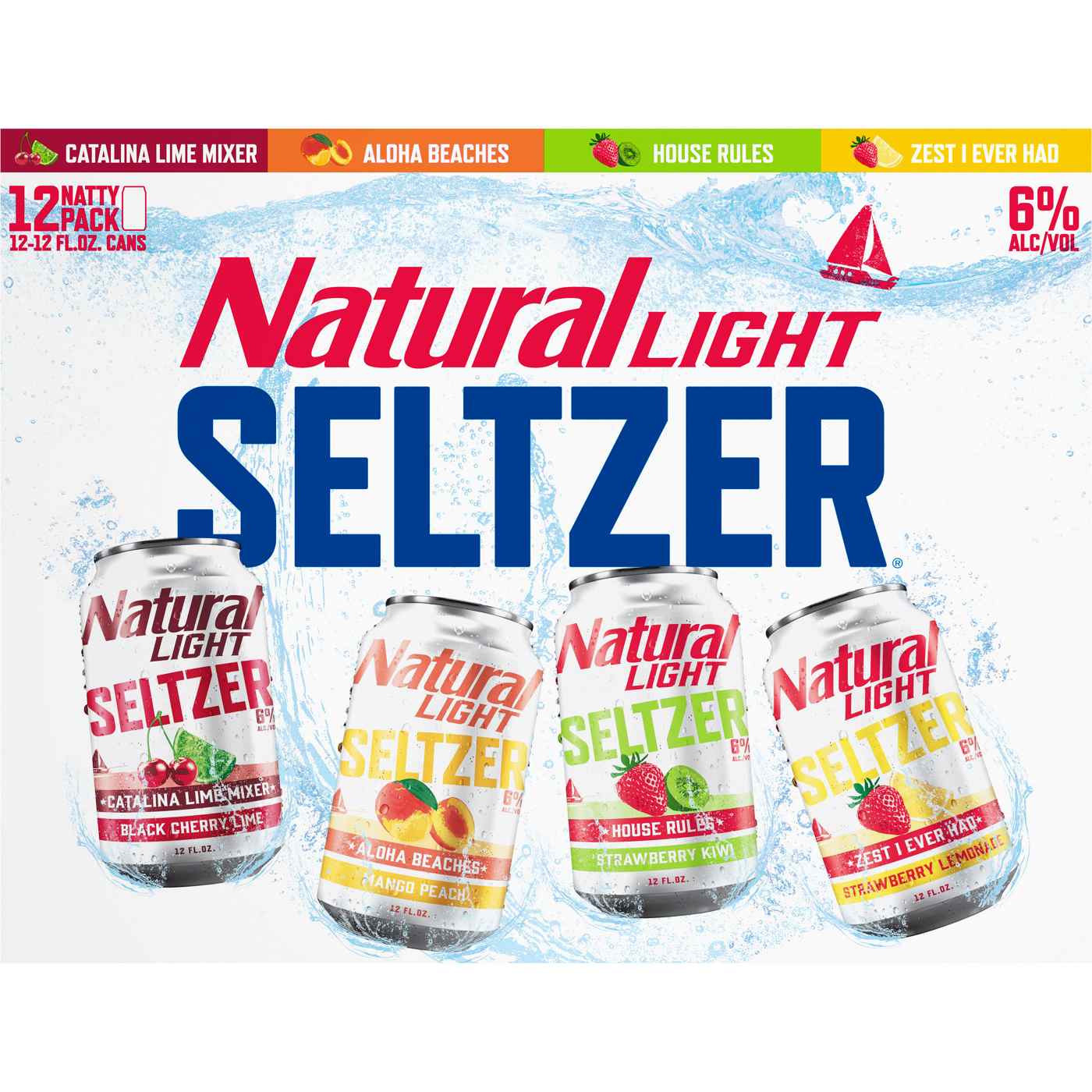 Natural Light Seltzer Variety Pack 12 oz Cans; image 2 of 2