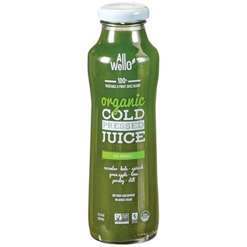 AllWellO Go Green Organic Cold Pressed Juice