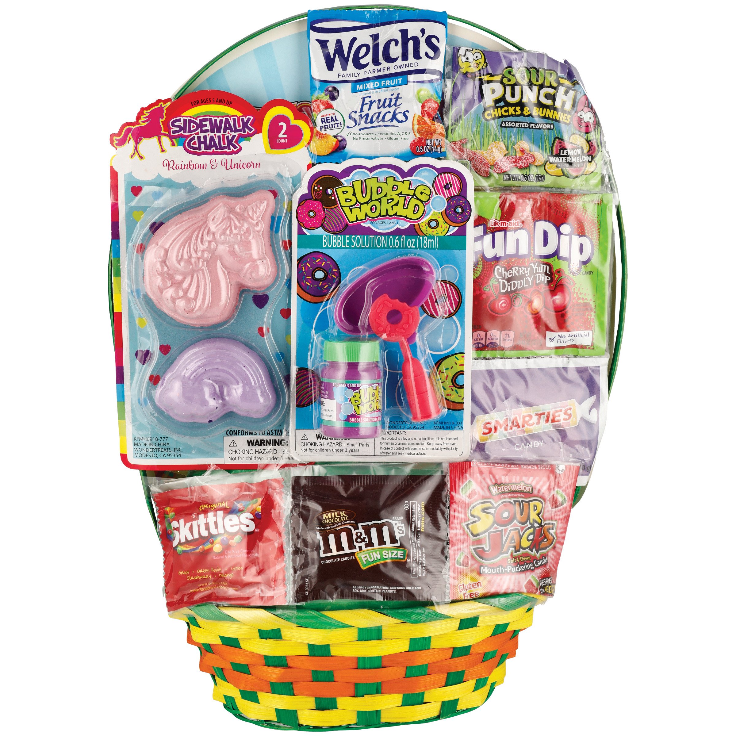 Wonder Treats Girls Unicorn Bubbles Easter Gift Basket - Shop Seasonal ...