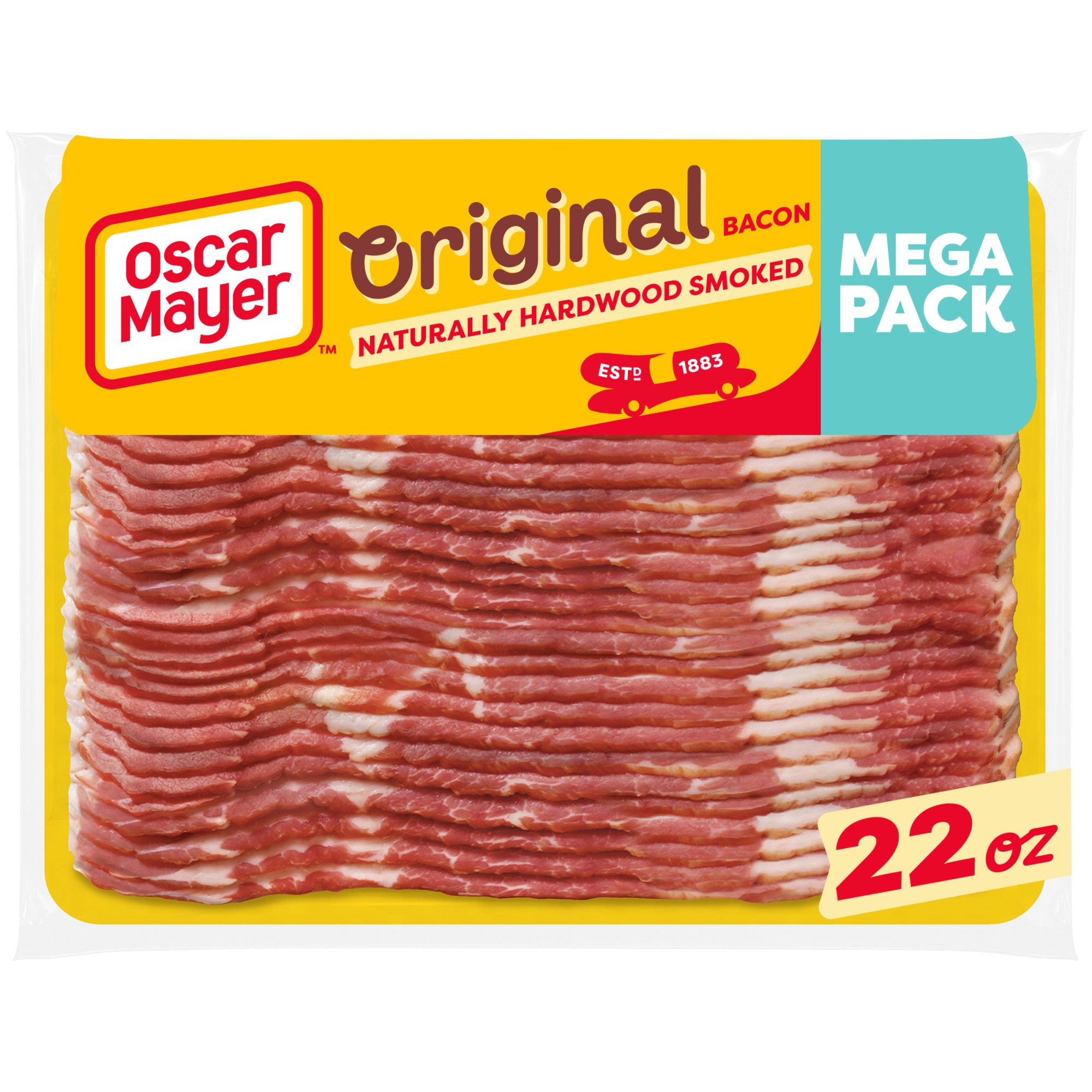 Oscar Mayer Naturally Hardwood Smoked Bacon, Mega Pack - Shop Bacon at ...