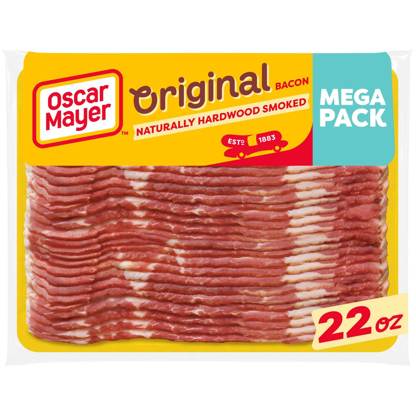 Oscar Mayer Naturally Hardwood Smoked Bacon; image 1 of 5