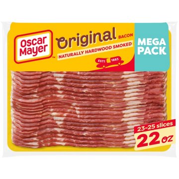 Oscar Mayer Naturally Hardwood Smoked Bacon, 22 oz