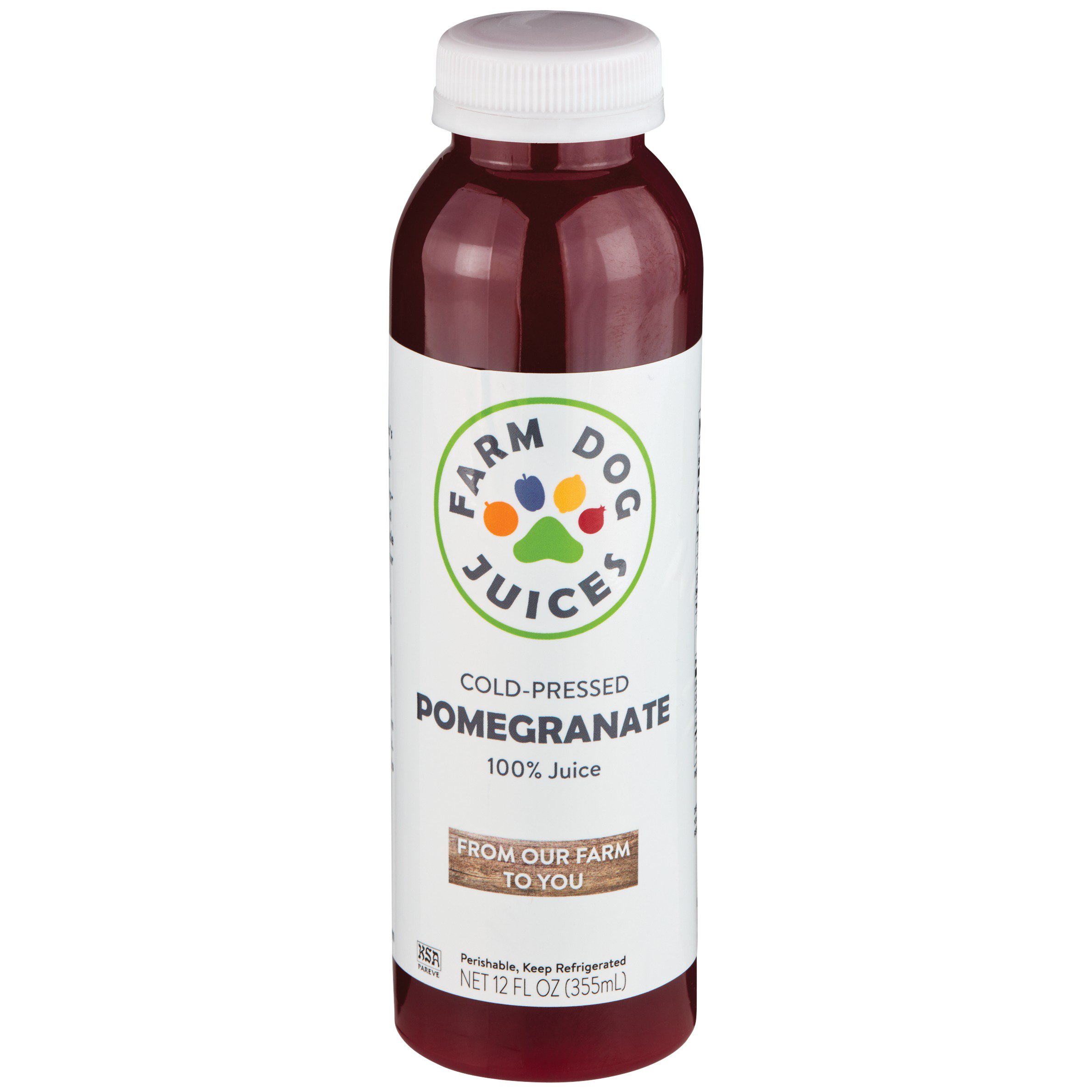Farm Dog Cold Pressed Pomegranate Juice Shop Juice at HEB