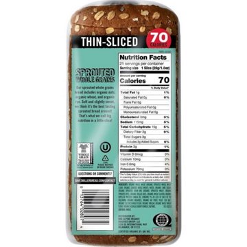 Dave's Killer Bread Sprouted Whole Grains Thin Sliced Organic Bread