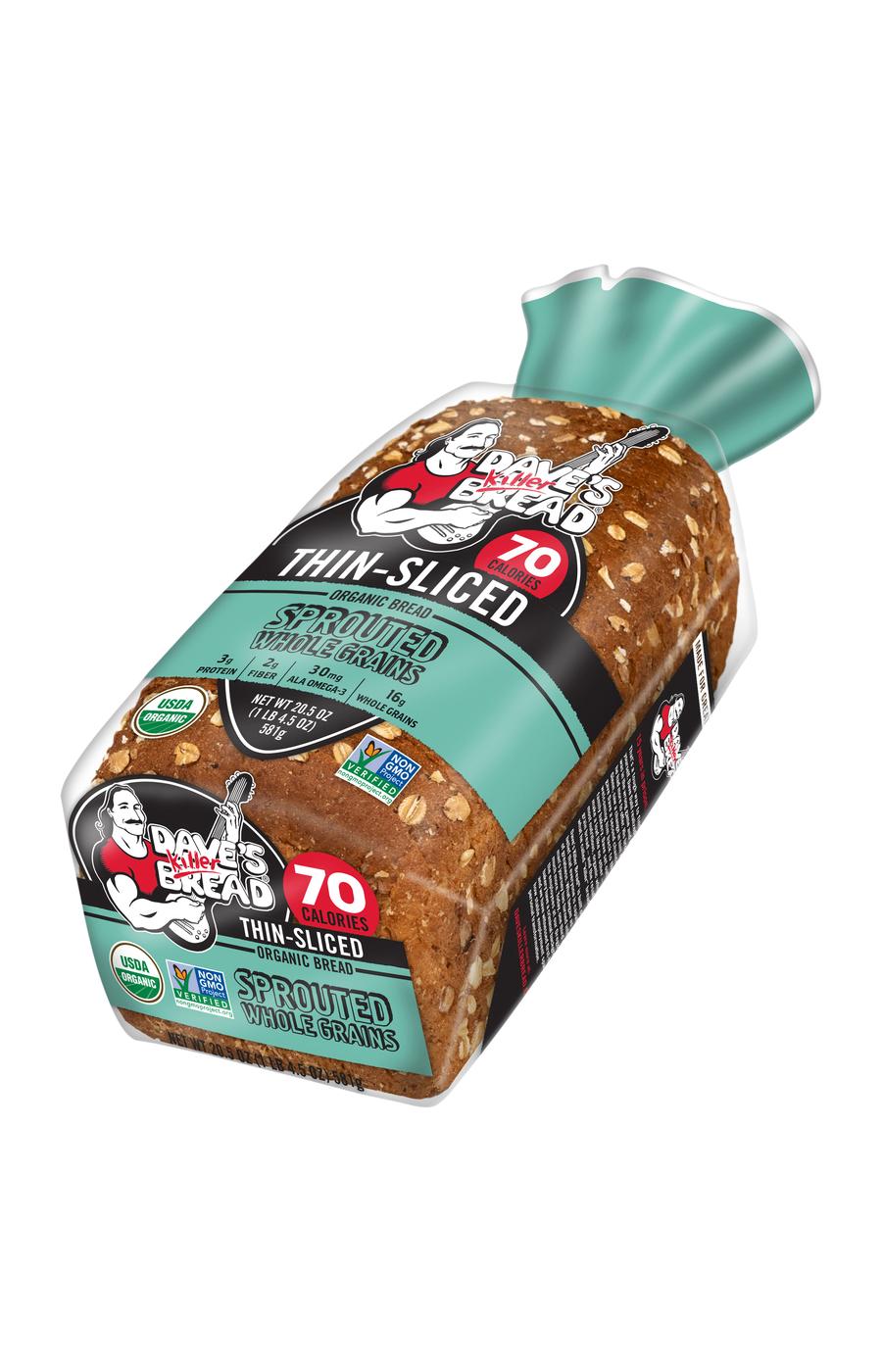 Dave's Killer Bread Sprouted Whole Grains Thin Sliced Organic Bread; image 6 of 6