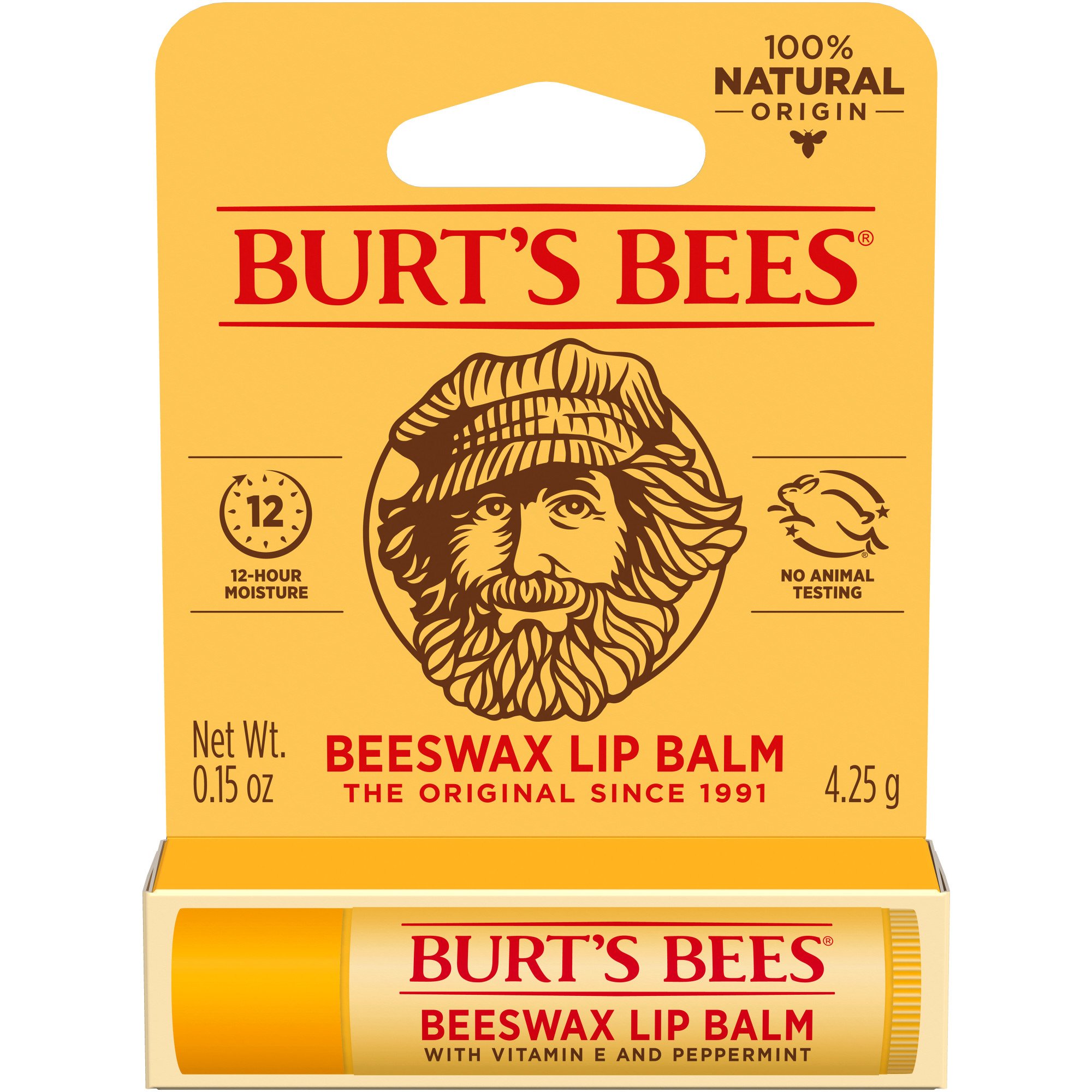 Burt's Bees Beeswax Lip Balm with Vitamin E & Peppermint Shop Lip