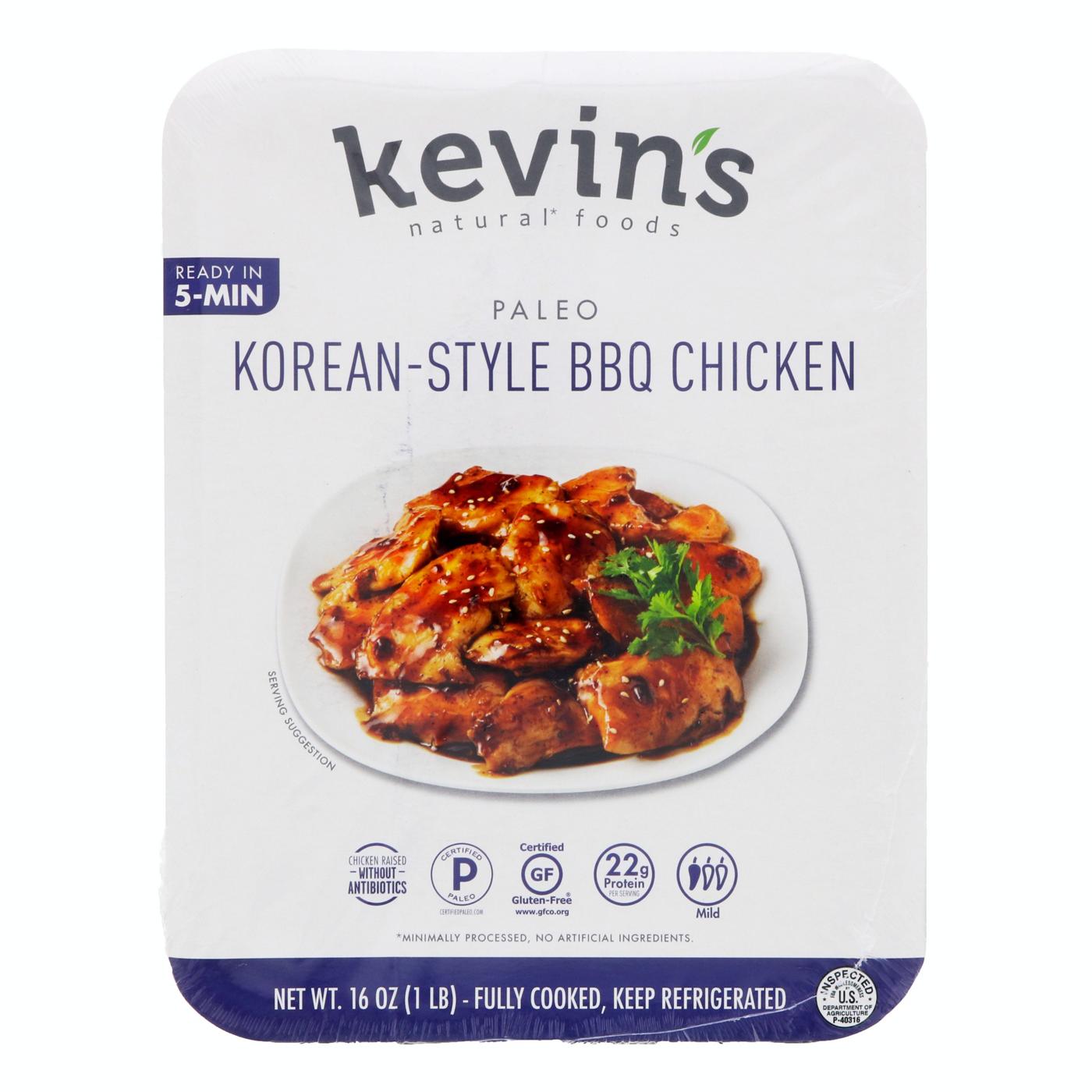 Kevin's Natural Foods Paleo Korean-Style BBQ Chicken; image 1 of 3