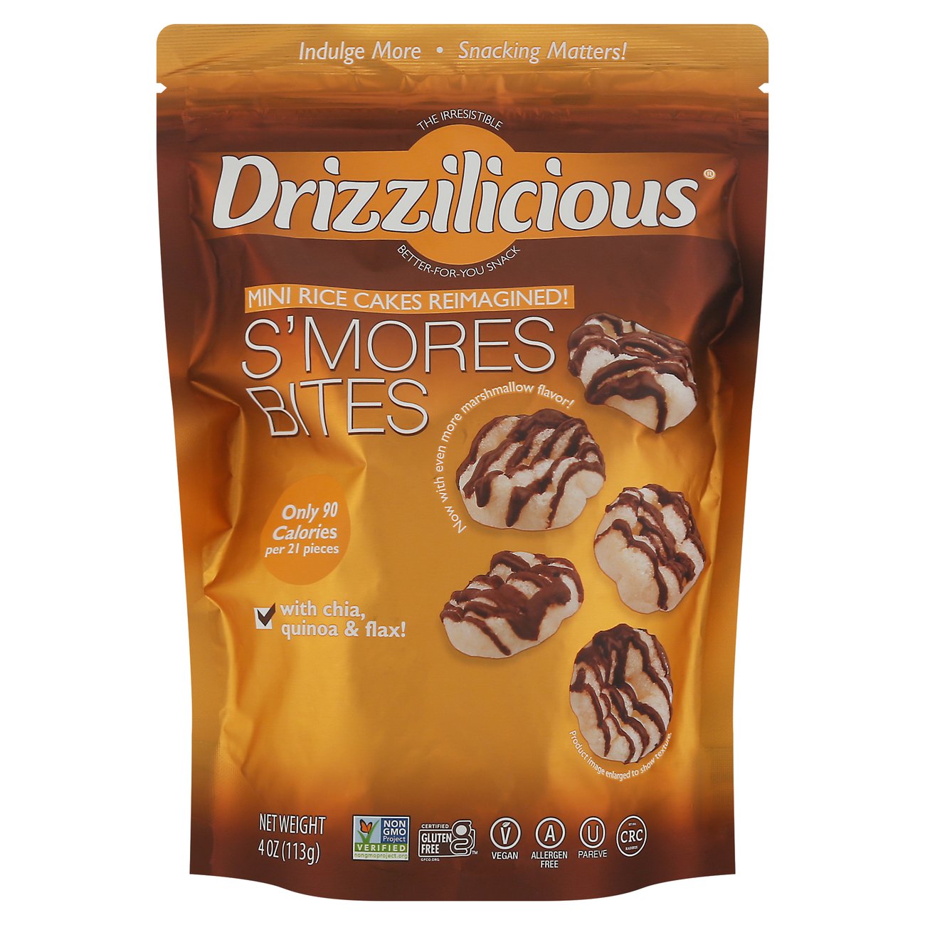 Drizzilicious Mini Rice Cakes - S'mores Bites - Shop Rice Cakes At H-E-B