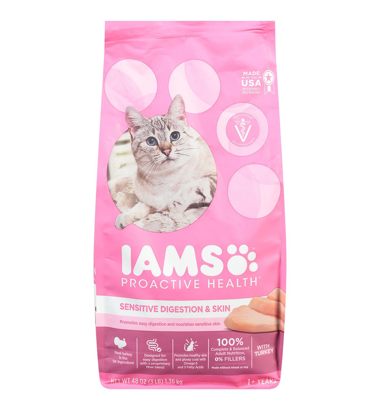 IAMS ProActive Health Sensitive Digestion Skin Adult Dry Cat