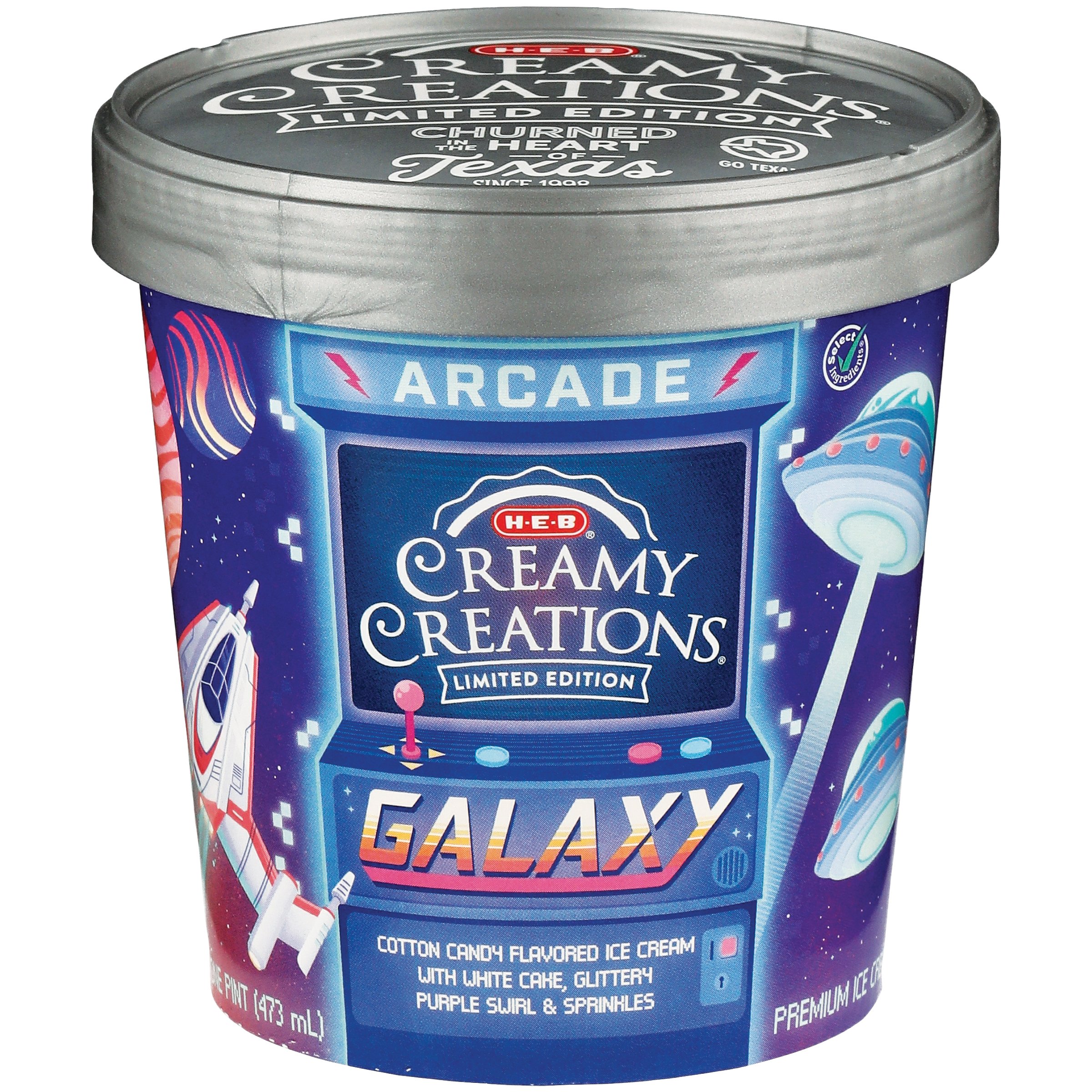 HEB Creamy Creations Galaxy Limited Edition Ice Cream Shop Ice