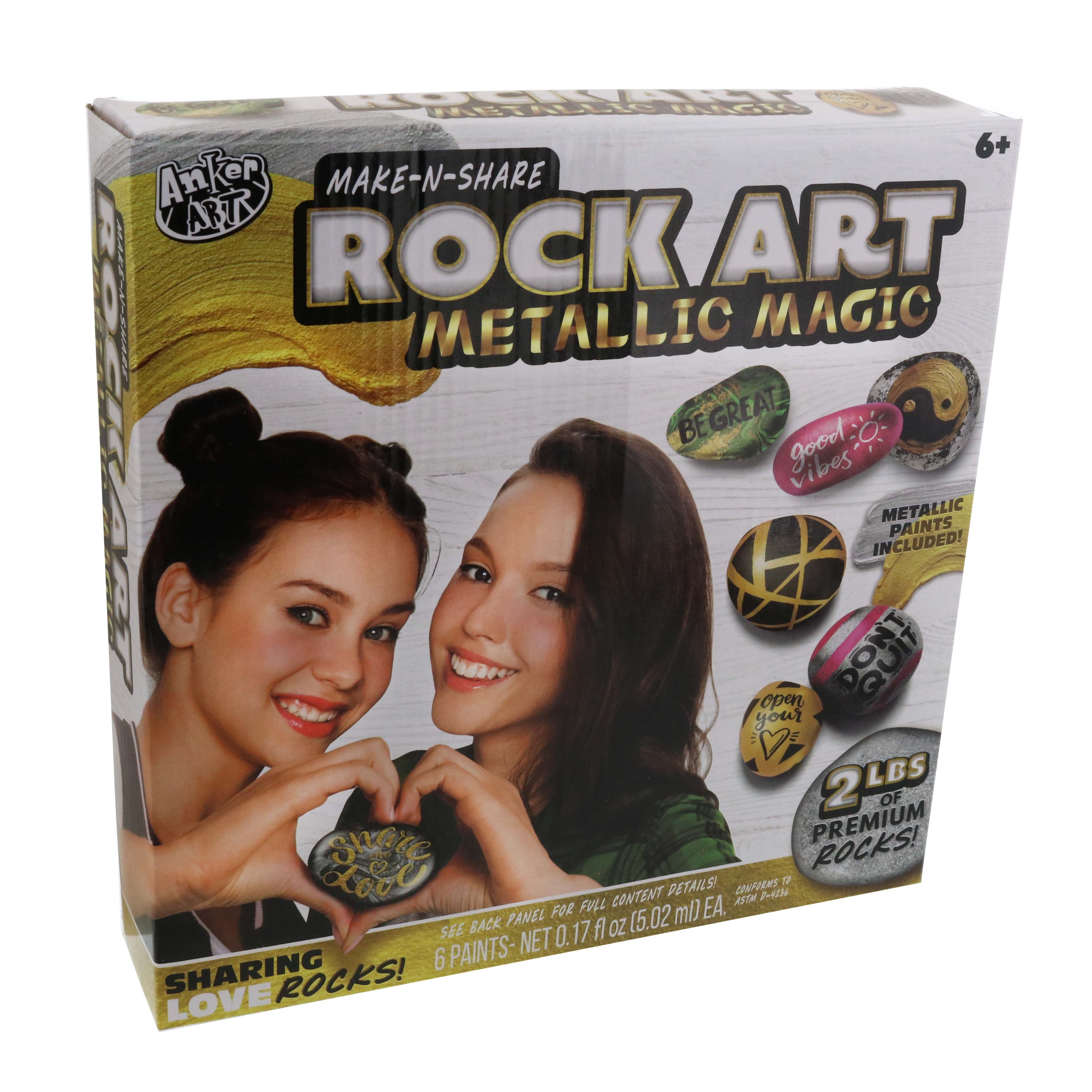 Anker Art Metallic Magic Rock Art Kit Shop Kits at HEB