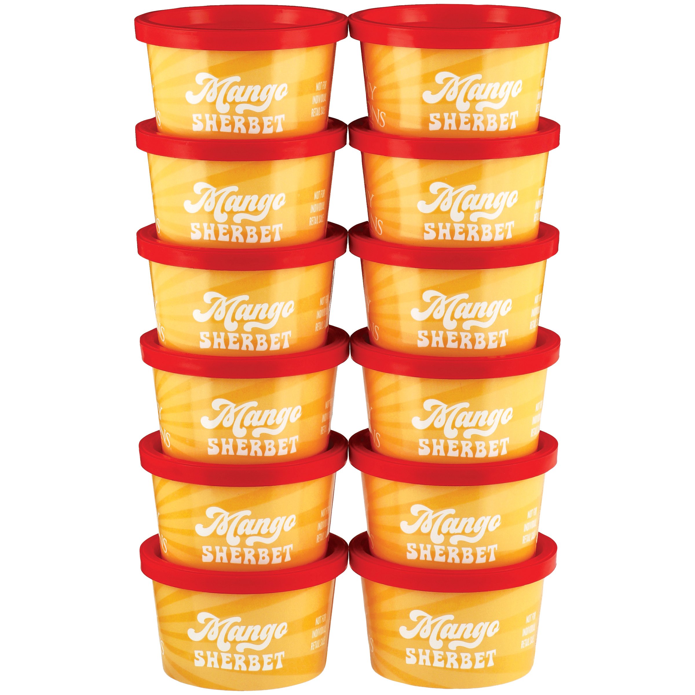 HEB Creamy Creations Mango Sherbet Cups Shop Ice Cream at HEB