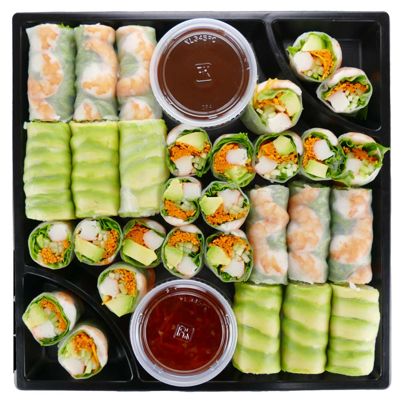 H-E-B Sushiya Sushi Party Tray - Summer & Spring Rolls; image 1 of 3