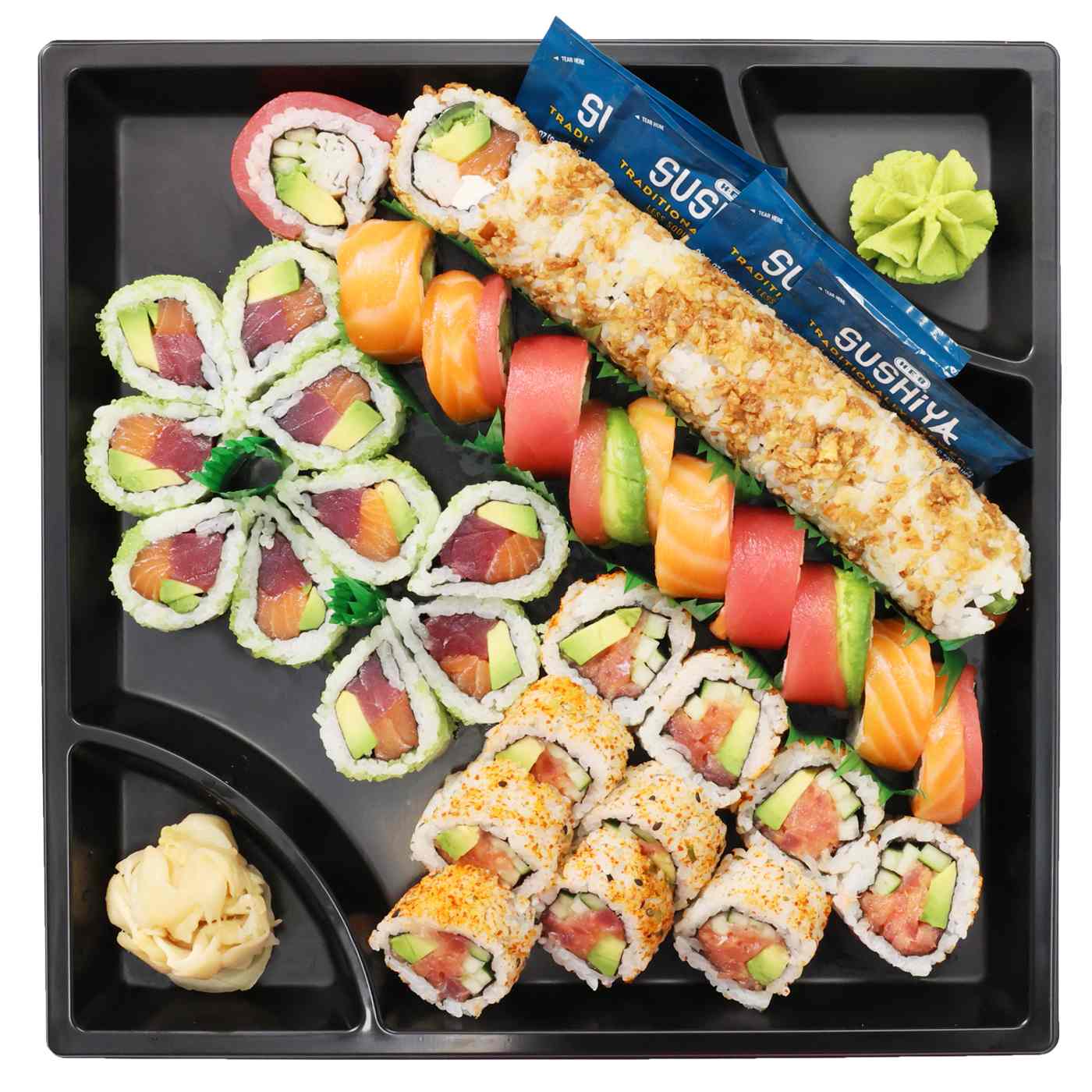 H-E-B Sushiya Sushi Party Tray - Rainbow Plus; image 1 of 3