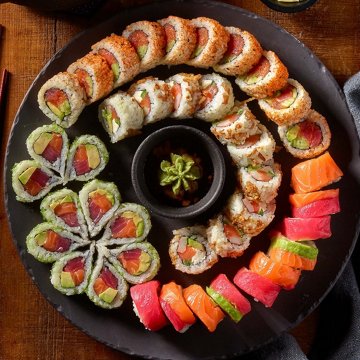 H-E-B Sushiya Sushi Party Tray - Rainbow Plus