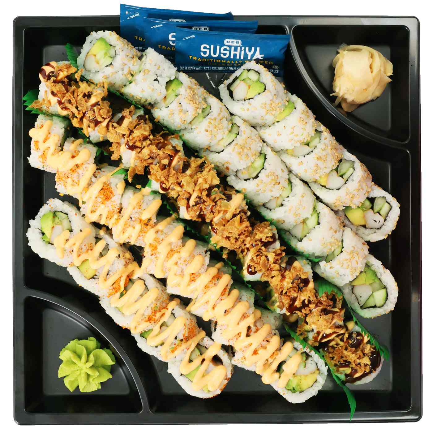 H-E-B Sushiya Sushi Party Tray - California Roll; image 1 of 3