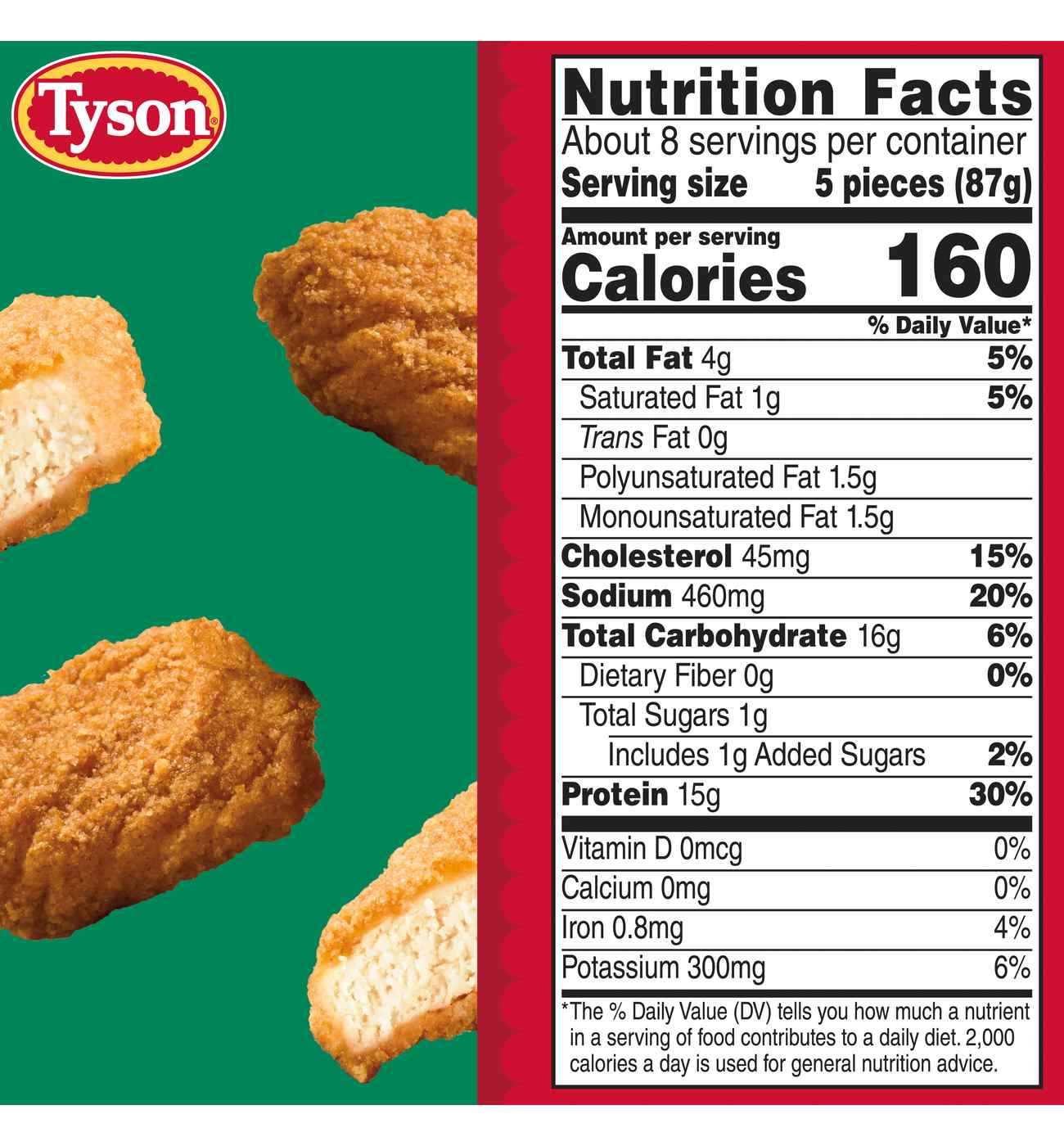 Tyson Frozen Baked Chicken Breast Nuggets; image 5 of 8