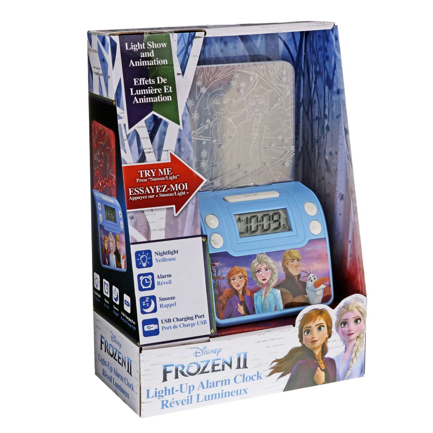 Kiddesigns Frozen 2 Light Up Alarm Clock; image 1 of 2