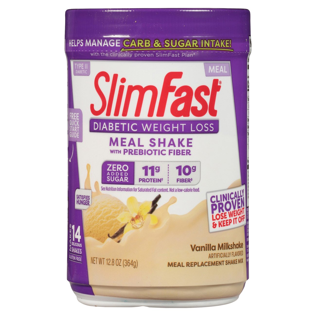 SlimFast Diabetic Weight Loss Meal Shake Vanilla Milkshake Shop