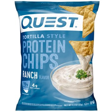 Quest Tortilla Style 19g Protein Chips - Ranch, 1.1 oz