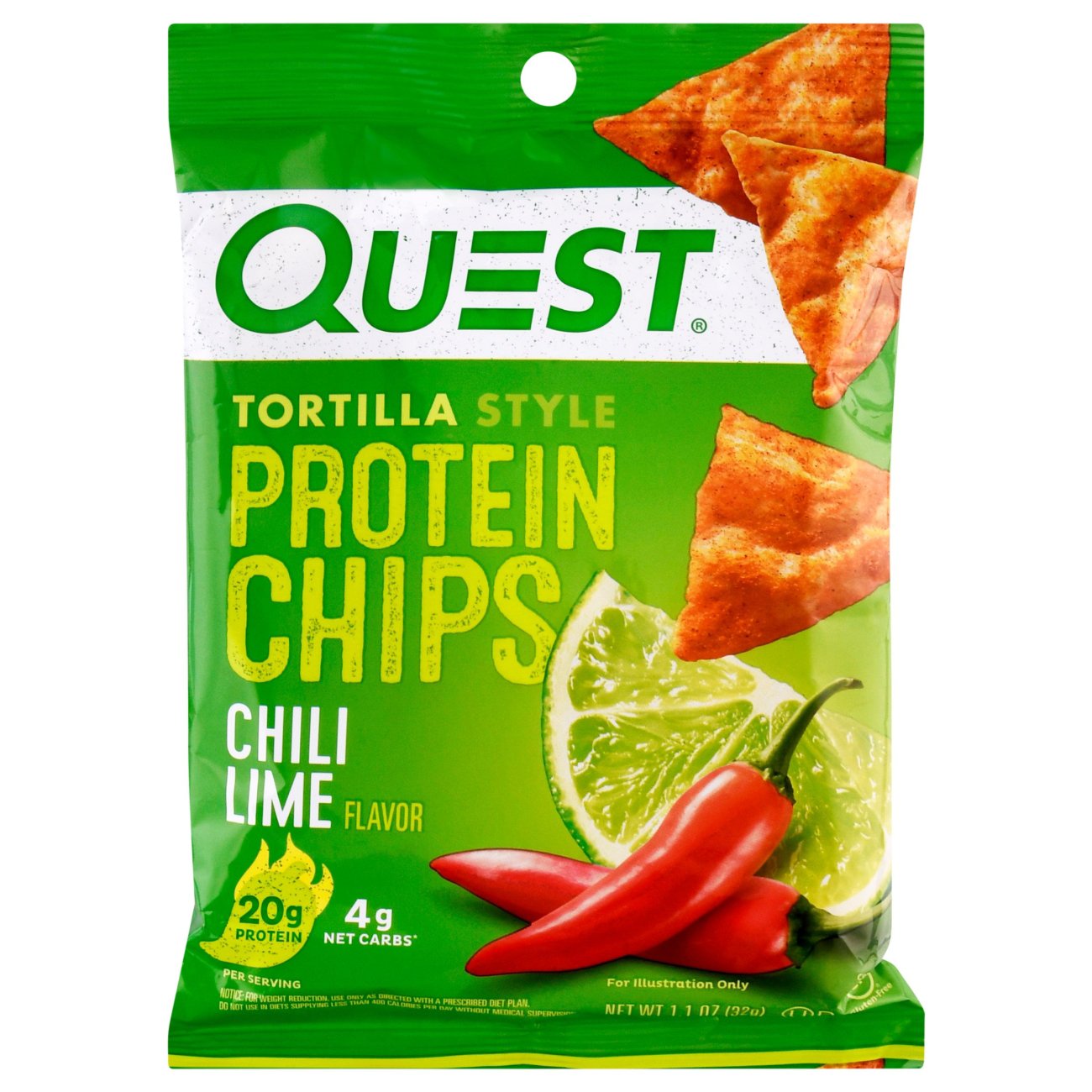 Quest Chili Lime Tortilla Style Protein Chips Shop Chips at HEB