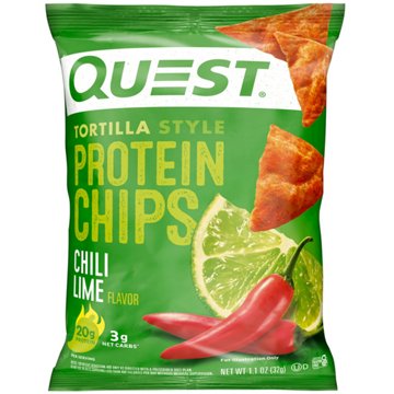 Quest Tortilla Style 20g Protein Chips - Chili Lime, 1.1 oz