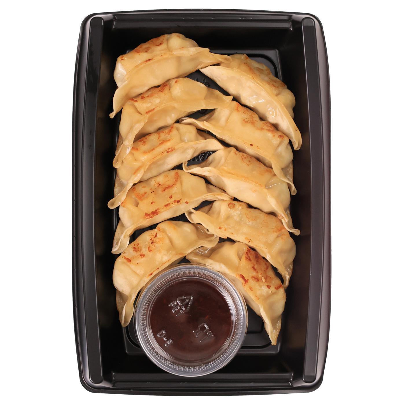 H-E-B Sushiya Cooked Edamame Pot Stickers; image 1 of 3