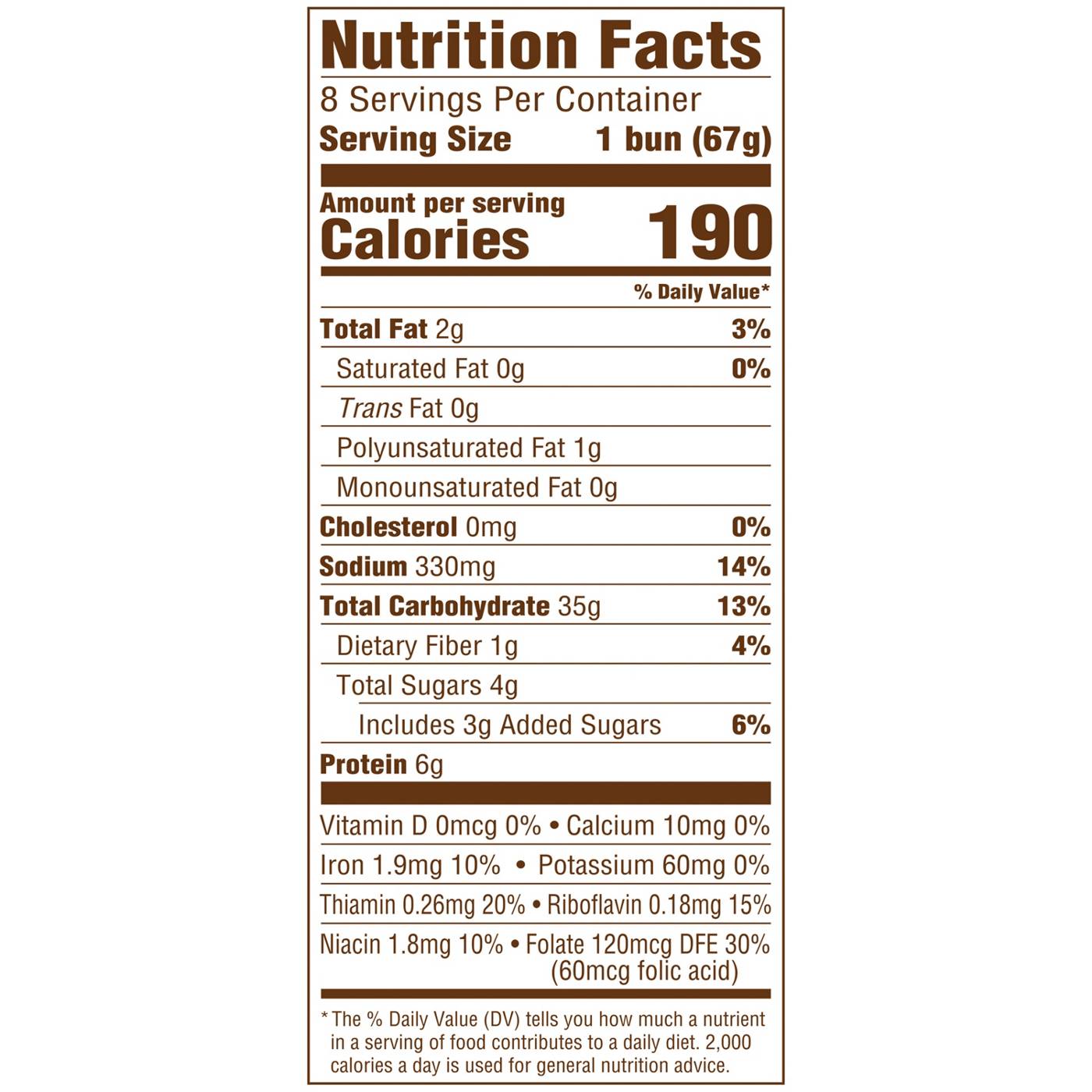 Sara Lee Artesano White Bakery Buns; image 2 of 8