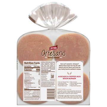 Sara Lee Artesano White Bakery Buns, 8 ct