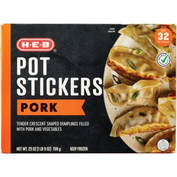 H-E-B Frozen Pork Potstickers, 25 oz