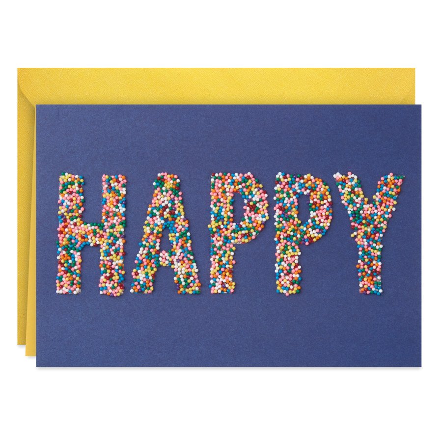 Hallmark Happy Sprinkles Signature Birthday Card 4 Shop Party Supplies At H E B