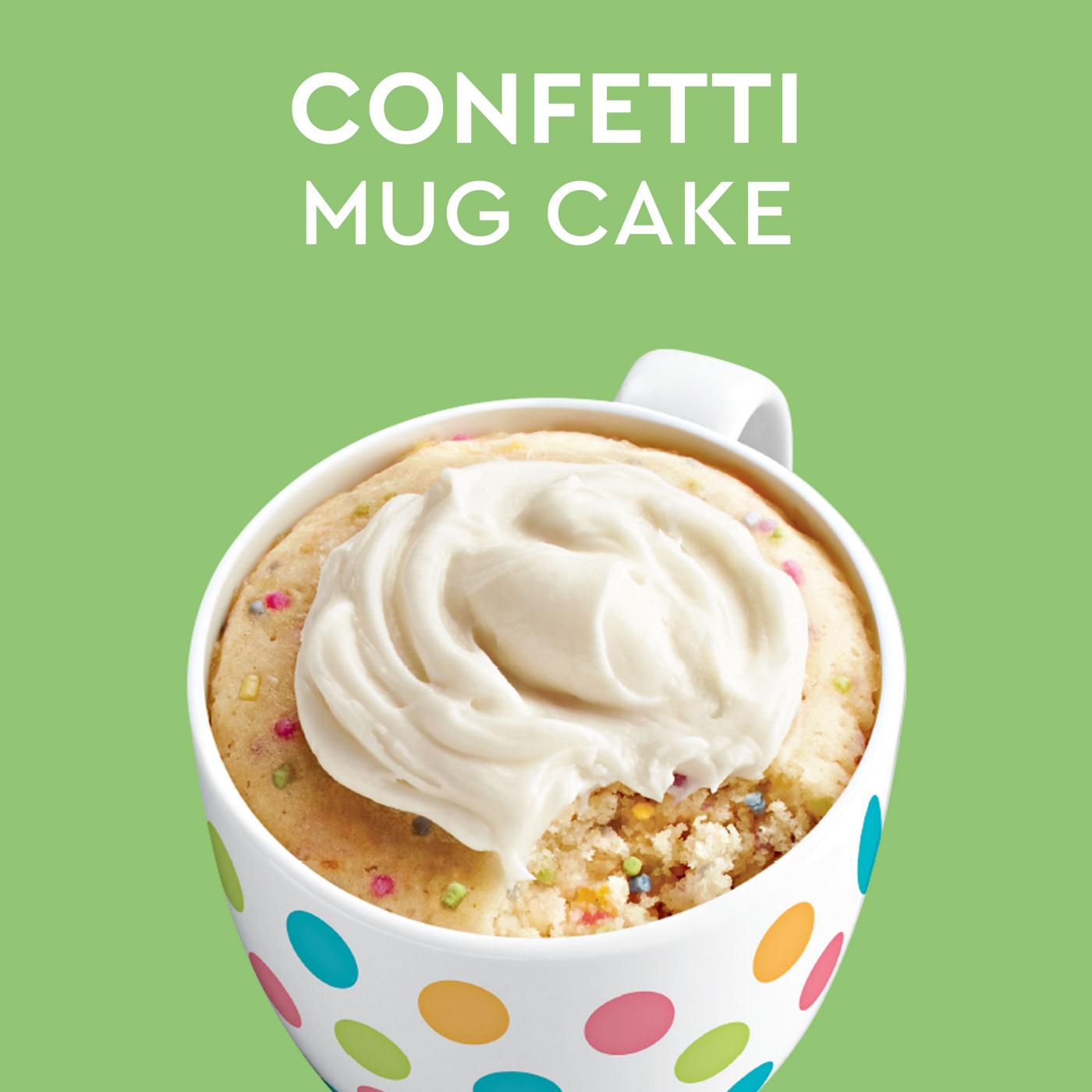 Duncan Hines Perfect Size for 1 Mug Cakes Confetti Cake Mix with Vanilla Frosting; image 5 of 6