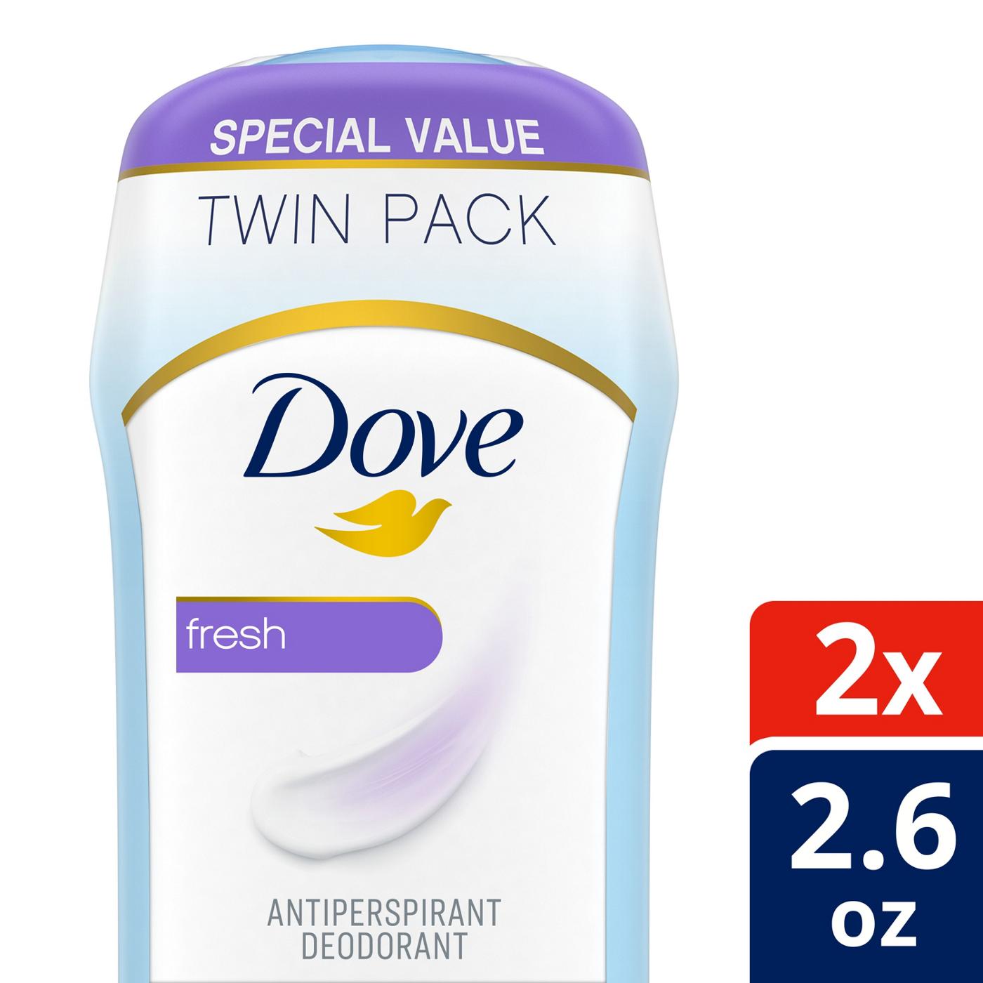 Dove Invisible Solid Fresh Antiperspirant Deodorant Stick; image 2 of 5