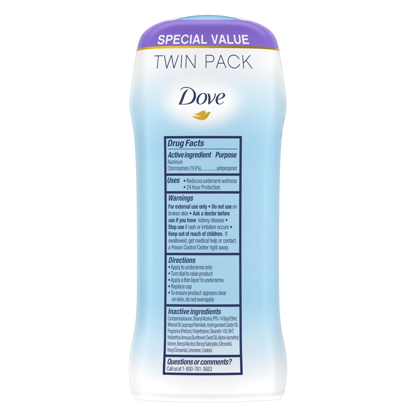 Dove Invisible Solid Fresh Antiperspirant Deodorant Stick; image 5 of 5