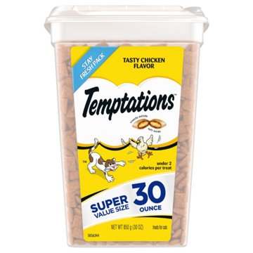 Temptations Classic Crunchy and Soft Cat Treats - Tasty Chicken Flavor, 30 oz