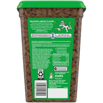 Temptations Classic Crunchy and Soft Cat Treats - Seafood Medley Flavor, 30 oz