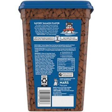 Temptations Classic Crunchy and Soft Cat Treats - Savory Salmon Flavor, 30 oz