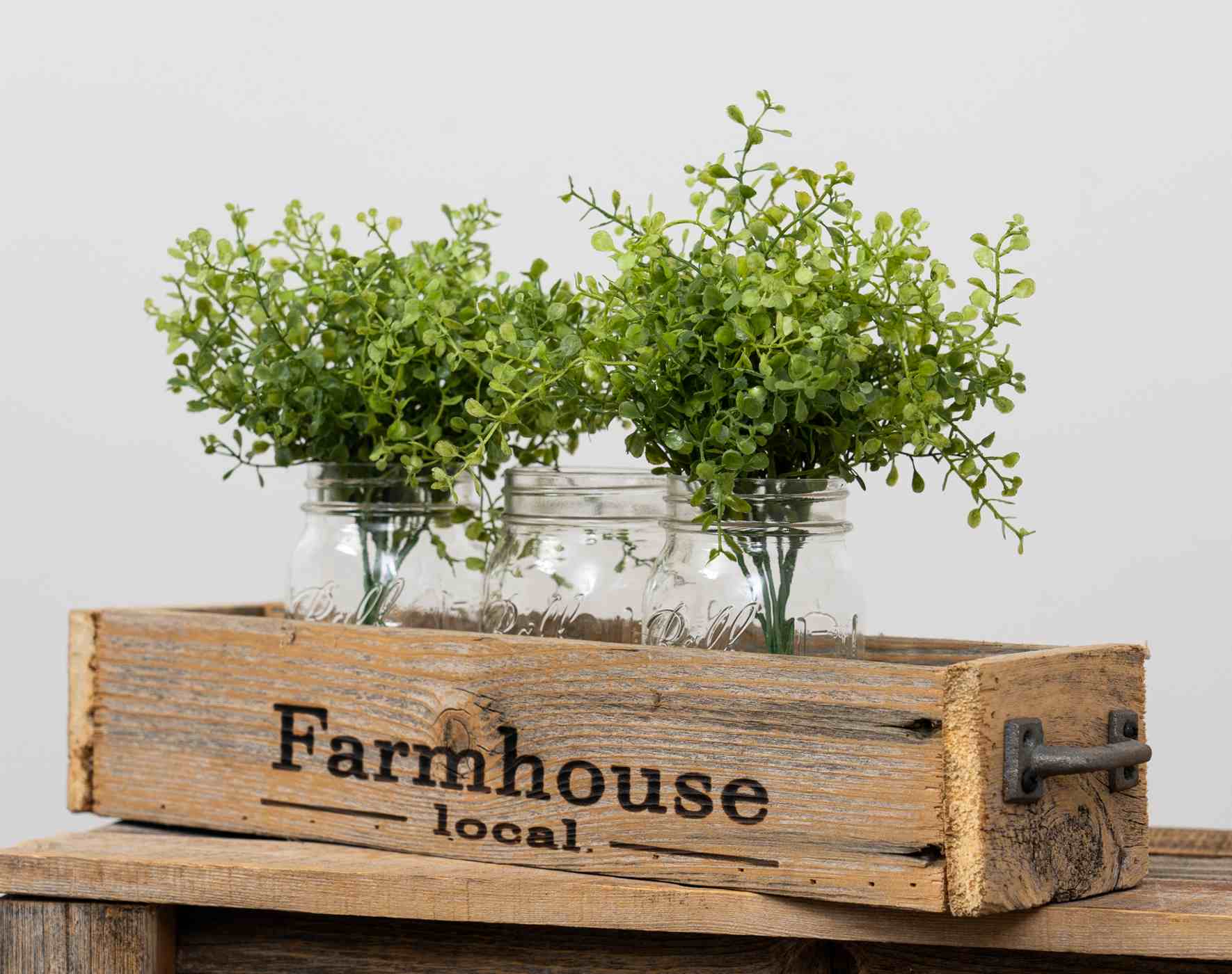 Del Hutson Designs Small Reclaimed Wood Farmhouse Local Planter Box; image 4 of 4