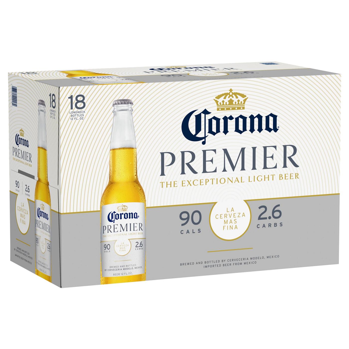 Corona Premier Mexican Lager Import Light Beer 12 oz Bottles, 18 pk; image 1 of 10