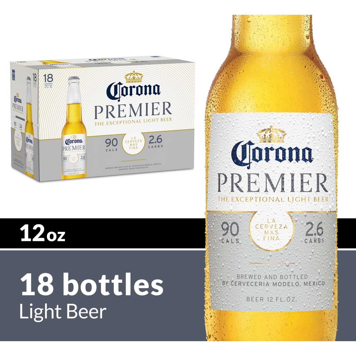 Corona Premier Mexican Lager Import Light Beer 12 oz Bottles, 18 pk; image 4 of 10