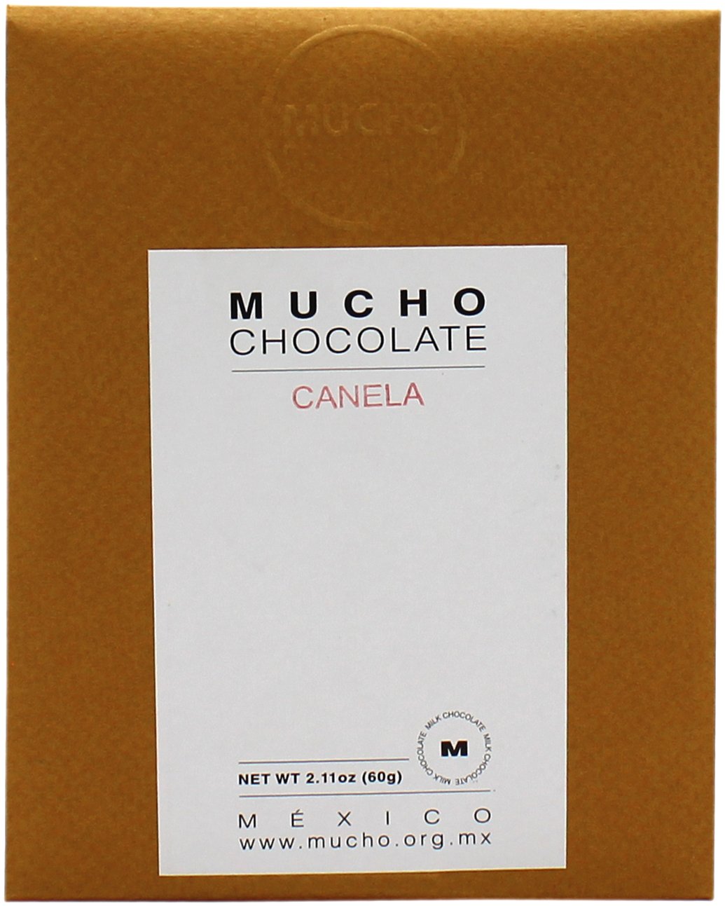 Mucho Chocolate Milk Chocolate W/ Cinnamon 35% Cocoa, 2.11 oz
