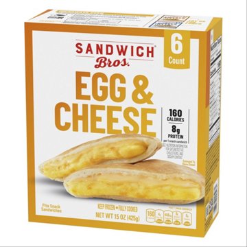 Sandwich Bros. Egg & Cheese Pita Snack Sandwiches, 6 ct