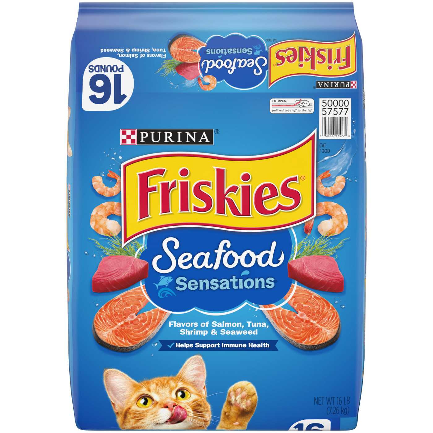 Friskies Purina Friskies Dry Cat Food, Seafood Sensations; image 1 of 9