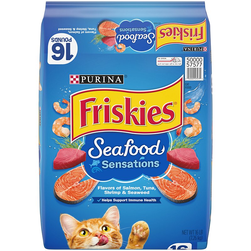 Purina Friskies Seafood Sensations Adult Dry Cat Food Shop Cats at HEB