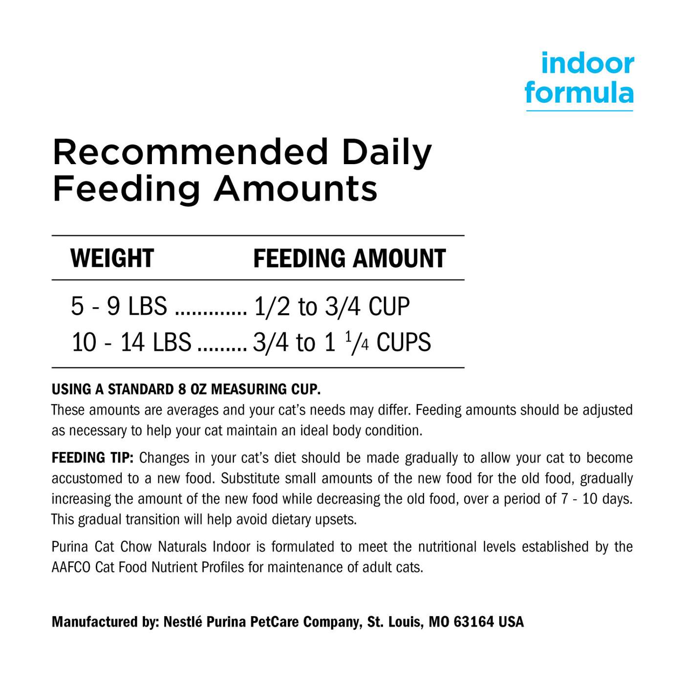 Cat Chow Purina Hairball Healthy Weight Indoor Natural Dry Cat Food; image 5 of 8