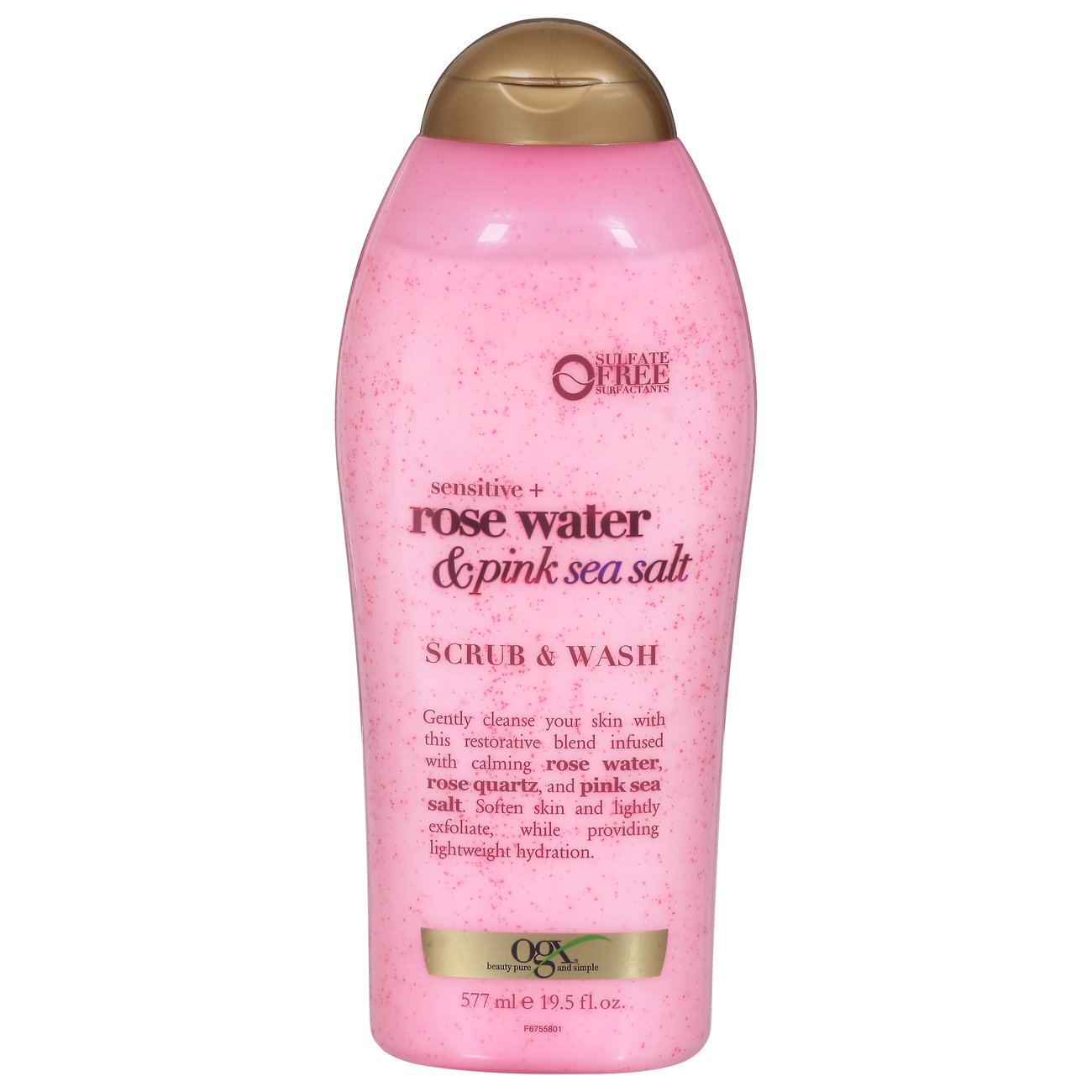 OGX Sensitive + Rose Water & Pink Sea Salt Scrub & Wash Shop